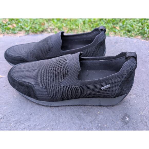 Ara Lilith Women's GORE-TEX Slip-On Sneaker Sz 9 Black 01 Fusion 4 Hydro Woven - Picture 1 of 7
